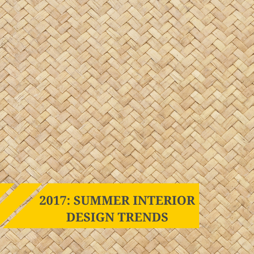 From weaves to denim: 2017 Summer Interior Design Trends