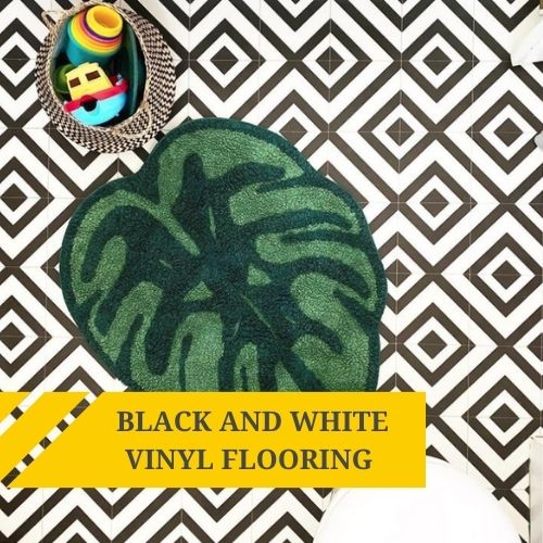 Black and White Vinyl Flooring Ideas