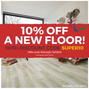 Celebrating our Paralympians with 10% off all flooring