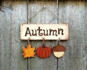 Autumn Sign Decoration