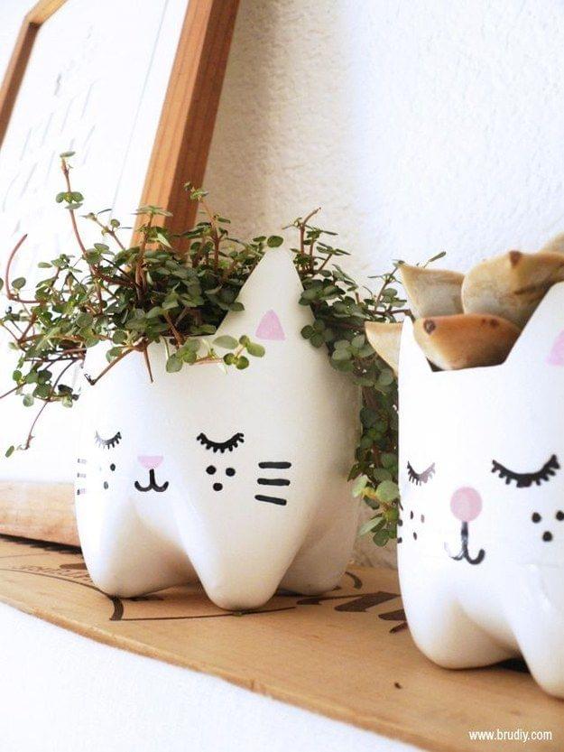 Cat Plant Pots