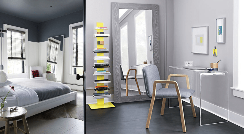 Grey Rooms with mirror 