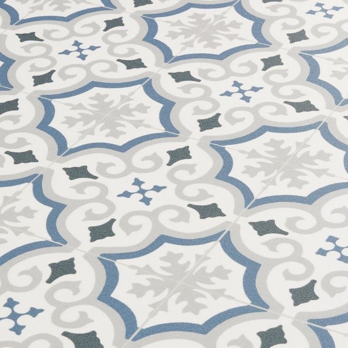 Baldosa Tile Effect Vinyl Flooring Sheet Lino For Kitchens, Bathrooms And Hallways Adriana