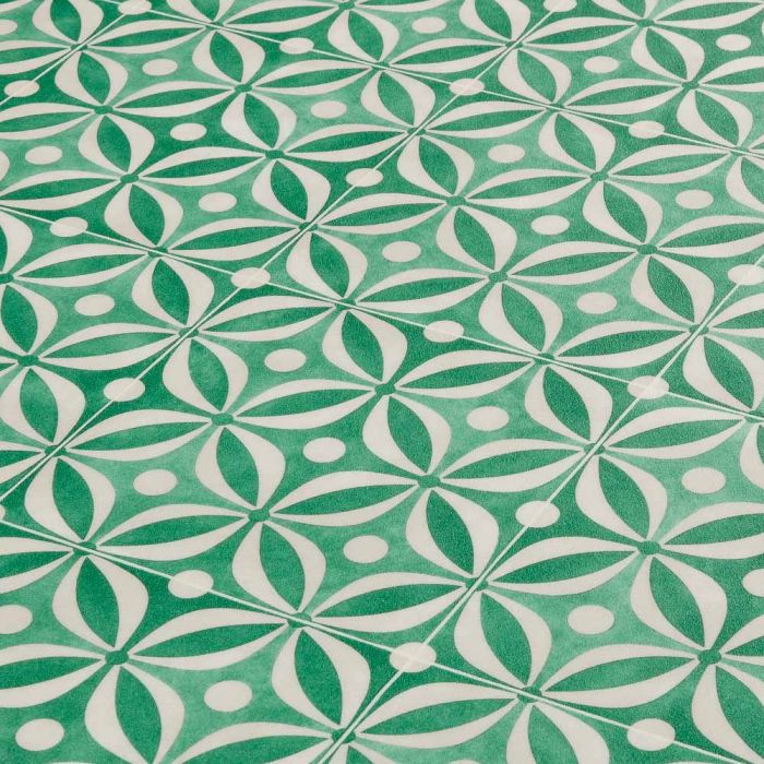 Home Vinyl Flooring Cement Tile Emerald Green - For Kitchens, Bathrooms, Hallways Water Resistant