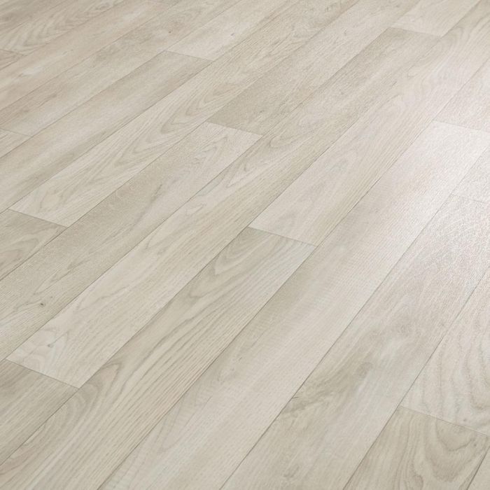 Light Grey Oak Design Vinyl Flooring Sheet Lino Ingleton