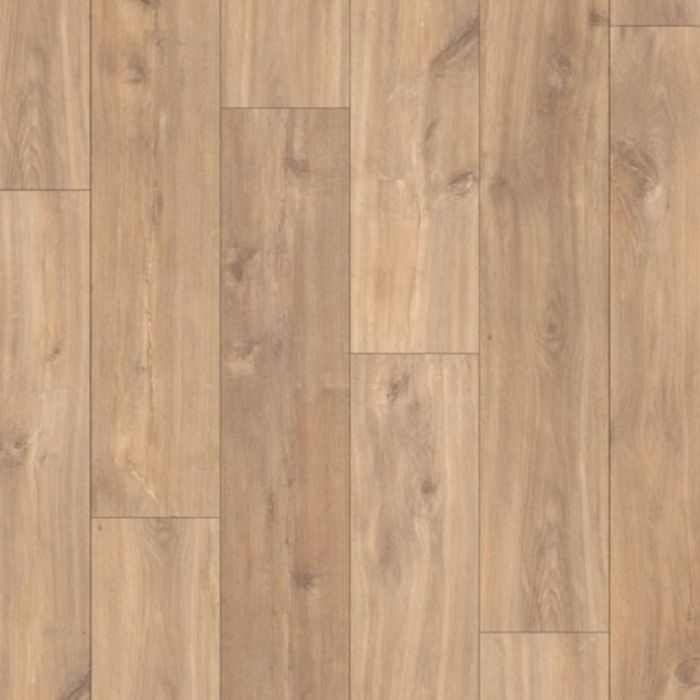 Wood Effect Laminate Flooring With 4V Bevelled Groove And Smooth Finish Midnight Oak Natural Clm1487