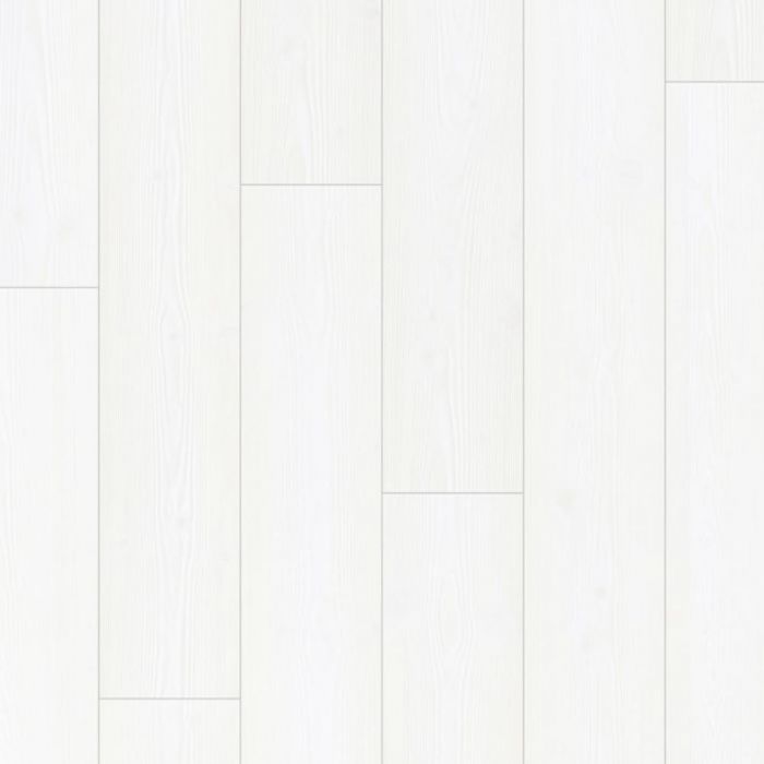 12Mm White Wood Effect Laminate Flooring Planks With Textured Finish And Bevelled Edges Impressive Ultra Imu1859