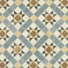 Victorian Star Design Sheet Vinyl For Kitchens, Bathrooms And Hallways With Smooth Finish