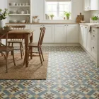 Victorian Star Design Sheet Vinyl For Kitchens, Bathrooms And Hallways With Smooth Finish