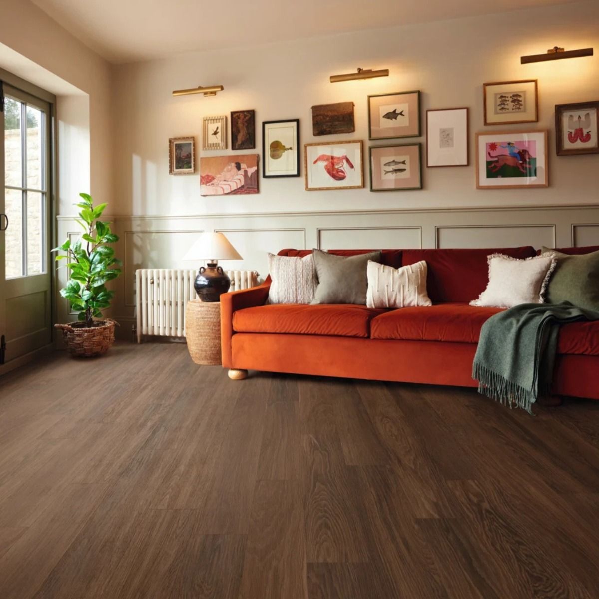 Knight Tile Nutmeg Limed Oak Vinyl | Karndean LVT Flooring