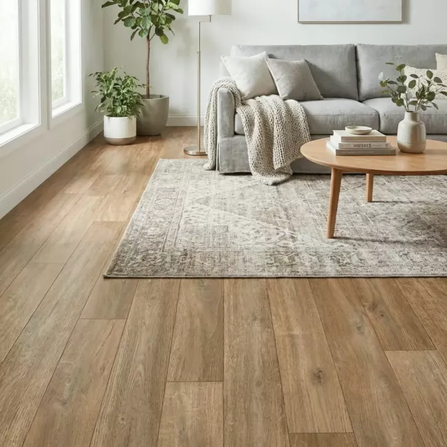 Arizona Dark Aged Ash Felt Back Vinyl Flooring