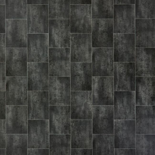 Arizona Honed Black Slate Felt Back Vinyl Flooring