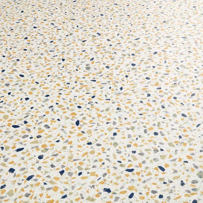 Terrazzo Vinyl Flooring - Blue Granite Sample