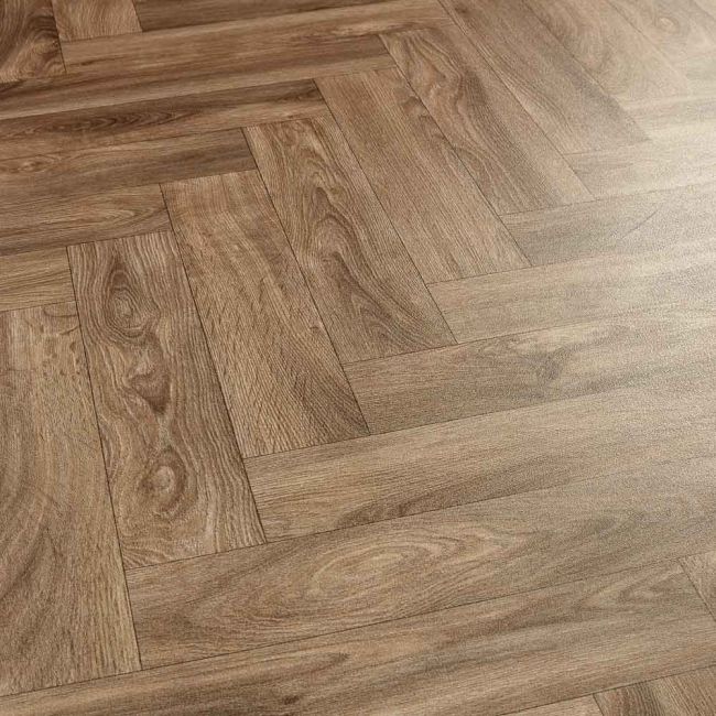 4mm Wood Effect Felt Back Sheet Vinyl Flooring Bramhall Parquet Sample