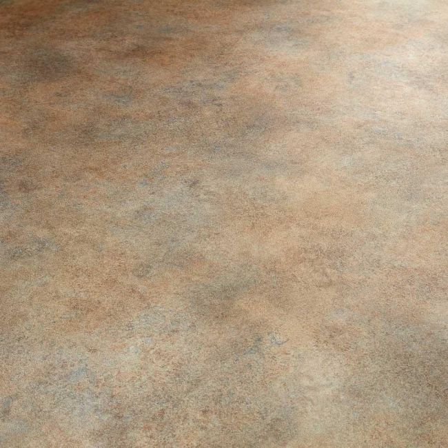 Metallic Stone Effect Cushioned Vinyl Flooring Sheet Concrete Bronze Sample