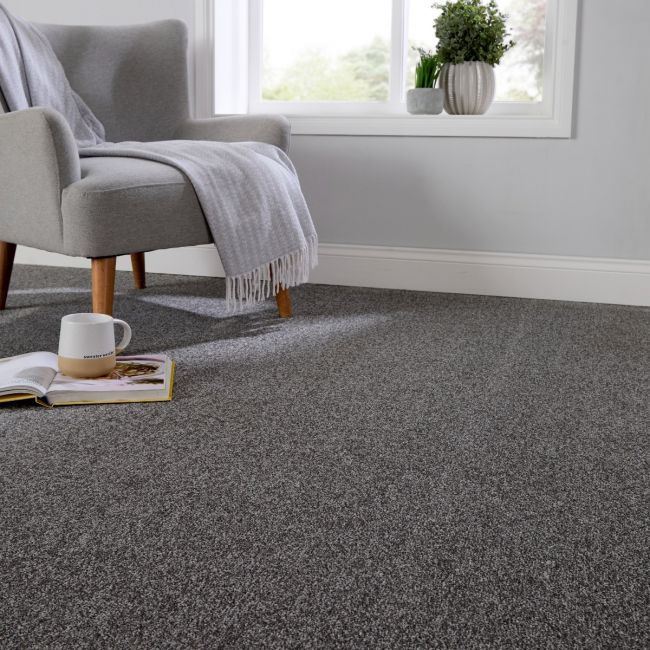 Dominance Grey Scale Twist Pile Carpet