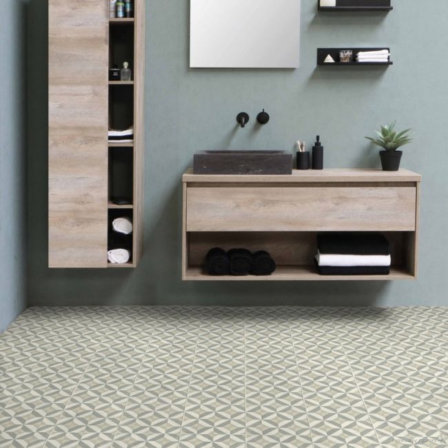 Larache Dove Cushioned Vinyl Flooring Sample