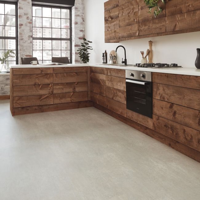 Karndean Knight Tile Dove Grey Concrete ST21 Luxury Vinyl Floor Tiles