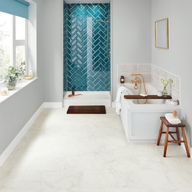 Karndean Knight Tile Frosted Marble ST26 Luxury Vinyl Floor Tiles