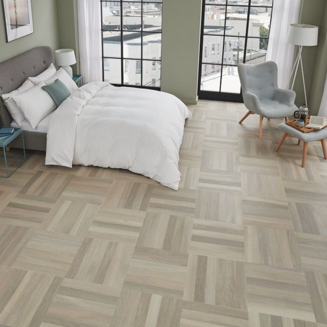 Karndean Art Select Glacier Oak Parquet SM-RL21 Luxury Vinyl Flooring