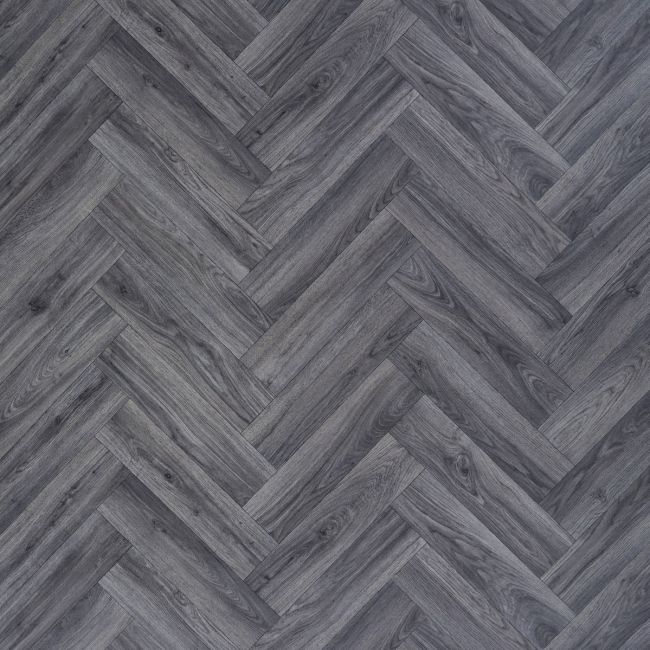 Cronus 50 Graphite Parquet 5mm Thick Vinyl Flooring