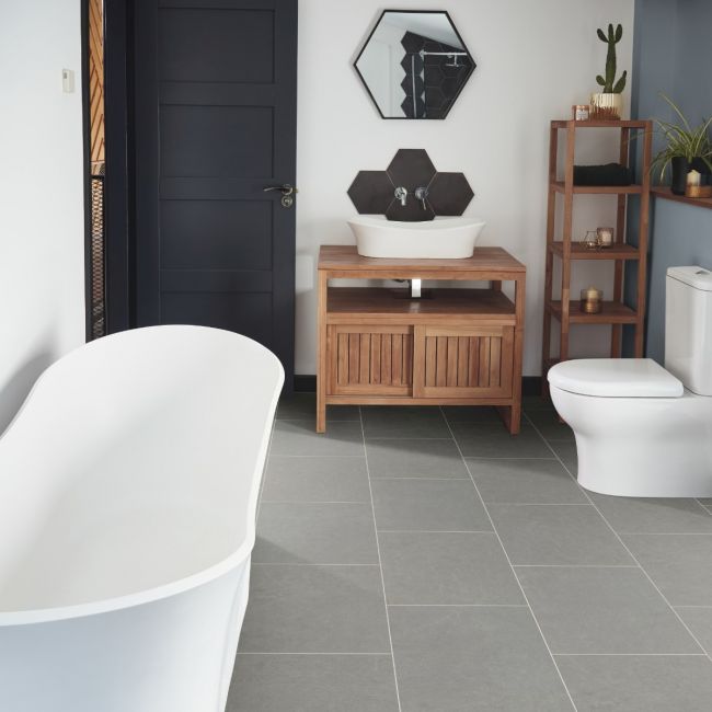 Karndean Van Gogh Grey Castello Marble VGT2417 Vinyl Floor Tiles