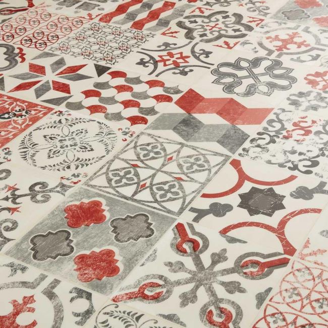 Antique Cushioned Vinyl Flooring- Gustavian 01 Sample