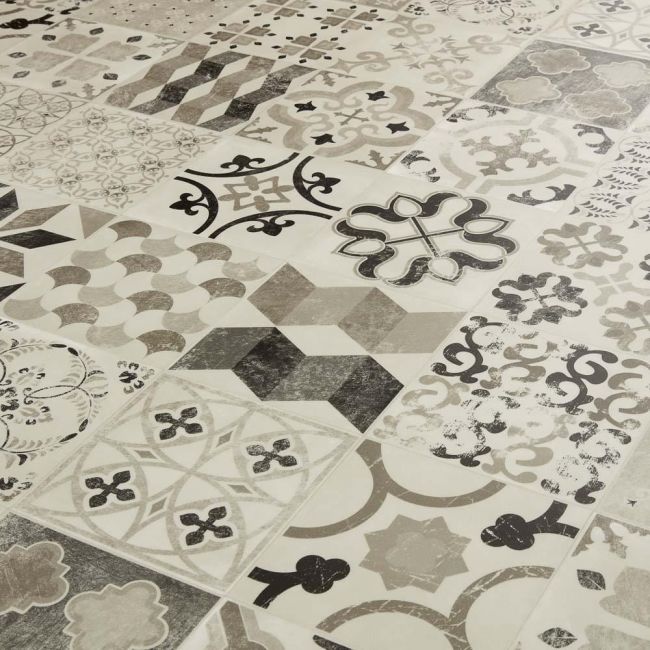 Antique Cushioned Vinyl Flooring- Gustavian 02 Sample