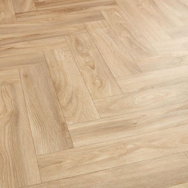 4mm Wood Effect Felt Back Sheet Vinyl Flooring Hampton Parquet Sample