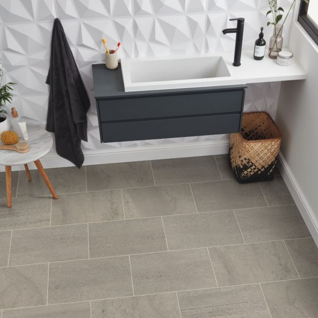 Karndean Knight Tile Honed Pebble Slate ST20 Luxury Vinyl Floor Tiles
