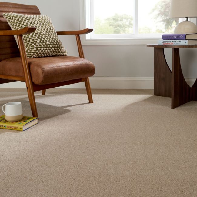 Joy Oat Cake Luxury Saxony Carpet