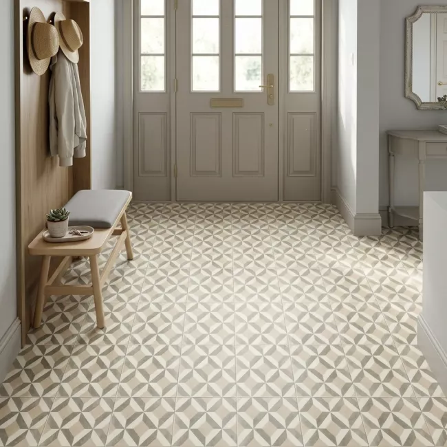 Larache Dove Sheet Vinyl Flooring