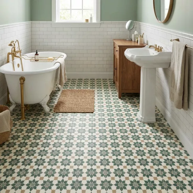 Larache Palm Sheet Vinyl Flooring