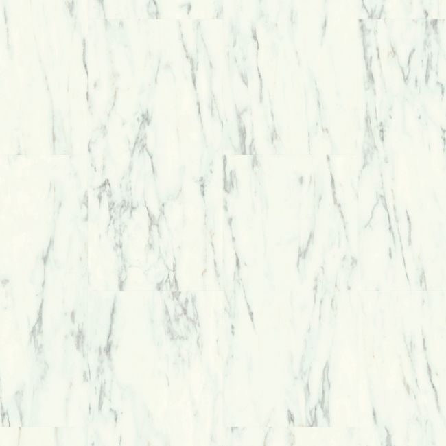 Quickstep Oro Marble Carrara White AVSTU40136 Luxury Vinyl Flooring