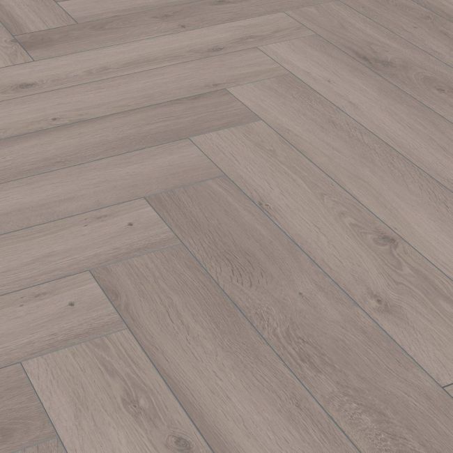 New Forest Silver Oak Laminate Herringbone Flooring