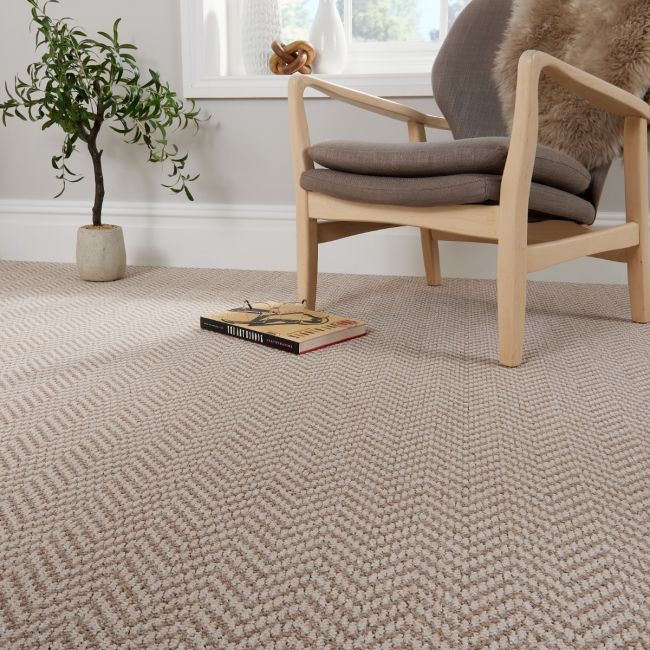Pattern Play Earth Brown ZigZag Loop Pile Carpet