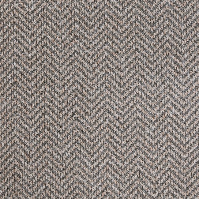 Pattern Play Greige Zigzag Loop Pile Carpet