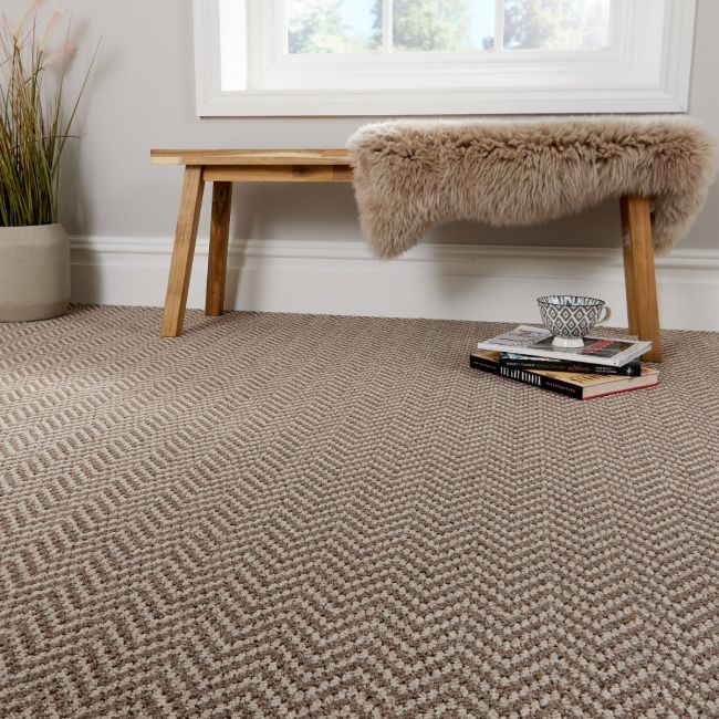 Pattern Play Taupey ZigZag Loop Pile Carpet