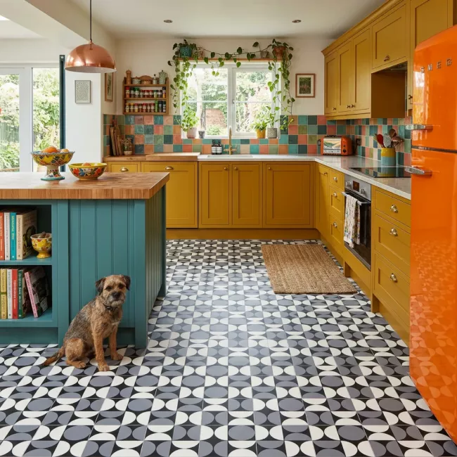 Popart Groovy Grey Sheet Vinyl Flooring