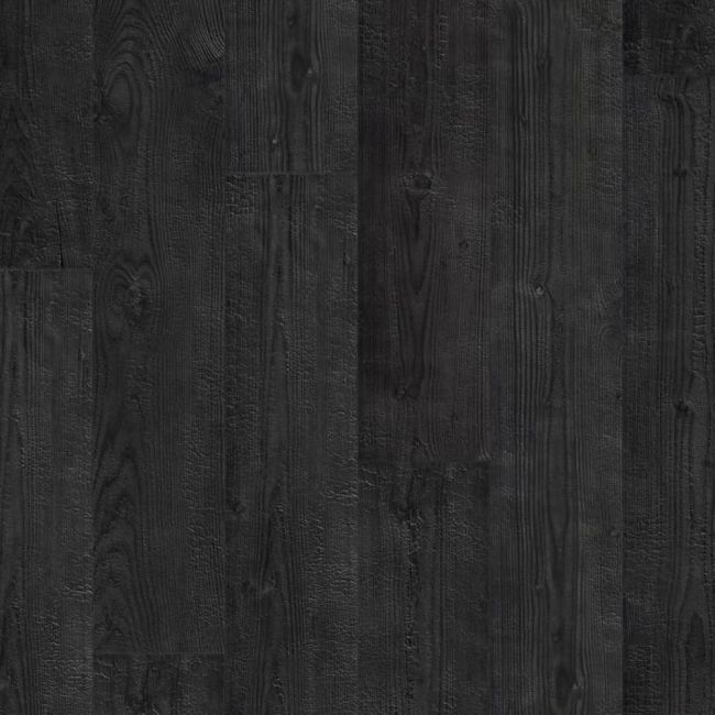 Dark Black And Charcoal Laminate Flooring In 12Mm Thickness With Textured Surface For Dining Rooms And Hallways Imu1862
