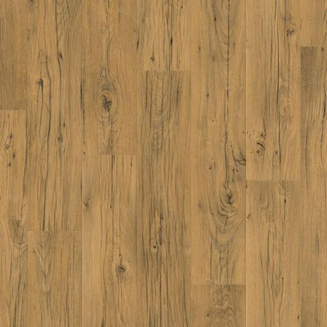 Quickstep Signature Sig4767 Cracked Oak Natural Laminate Flooring Planks With 4V Bevelled Edges 