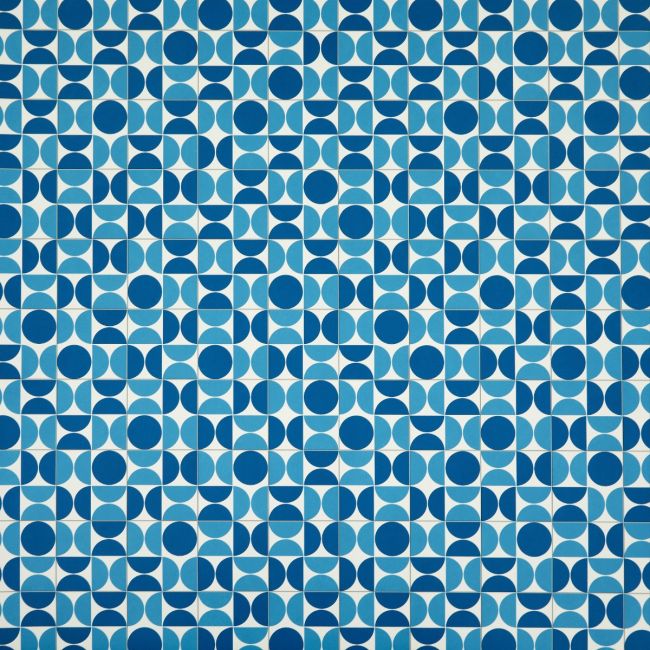 PopArt Sapphire Blue Sheet Vinyl Flooring