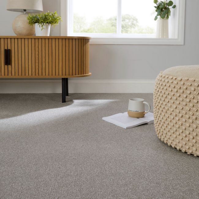 Saxonia Mushroom Deep Pile Carpet
