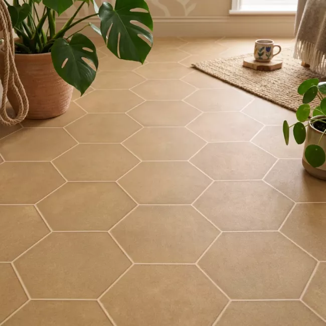 Senses Russet Stone Sheet Vinyl Flooring