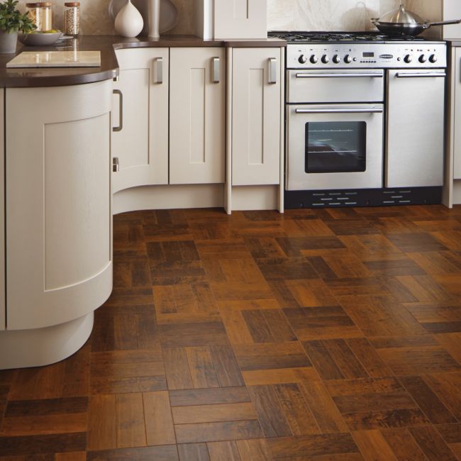 Karndean Art Select Spanish Cherry Parquet AP05 Luxury Vinyl Flooring