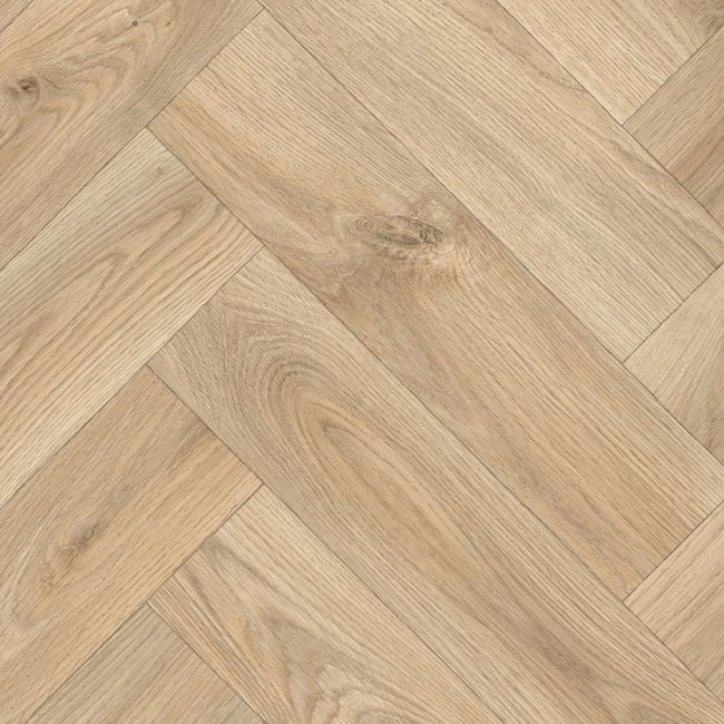 Spectrum Buckden Light Oak Herringbone Sheet Vinyl Flooring Sample