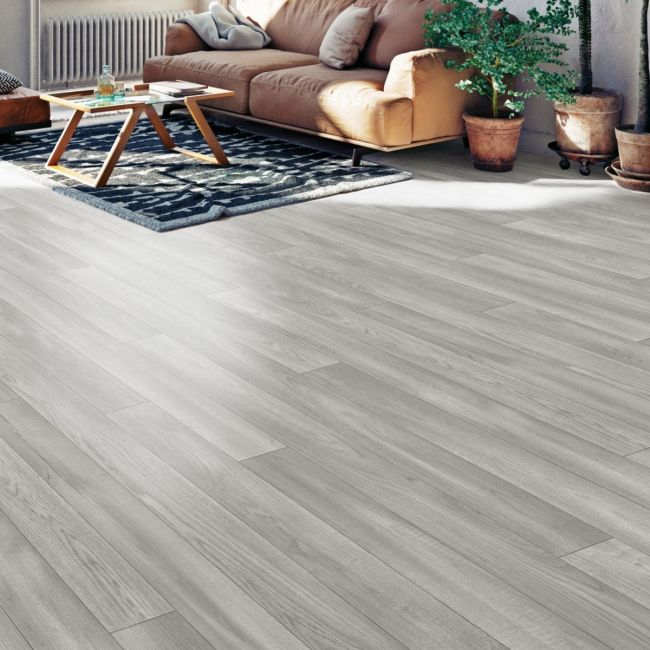 Spectrum Styal Grey Sawn Oak Sheet Vinyl Flooring