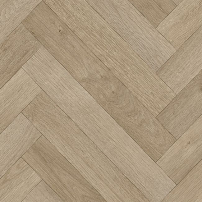 Spectrum Ashwell Oak Herringbone Sheet Vinyl Flooring Sample