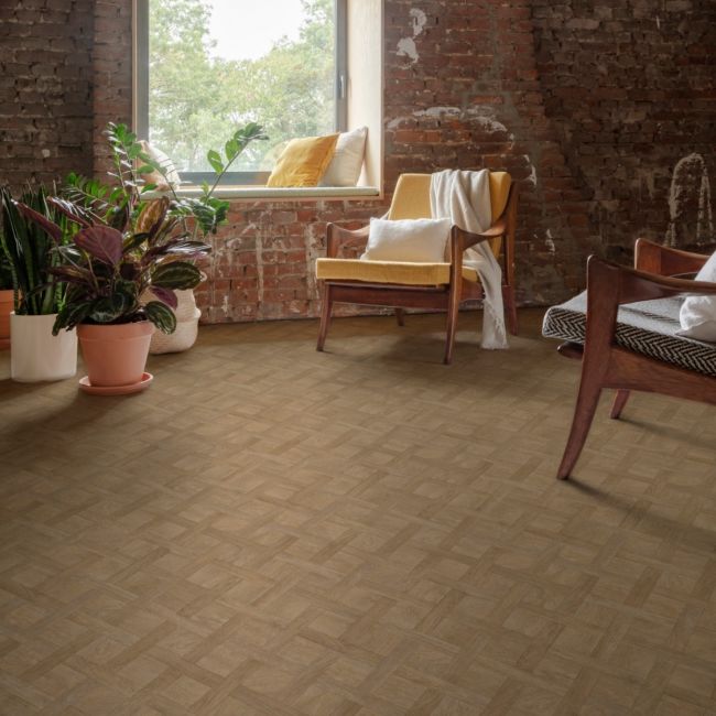 Spectrum Baslow Oak Parquet Sheet Vinyl Flooring