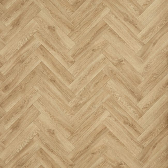 Spectrum Buckden Light Oak Herringbone Sheet Vinyl Flooring